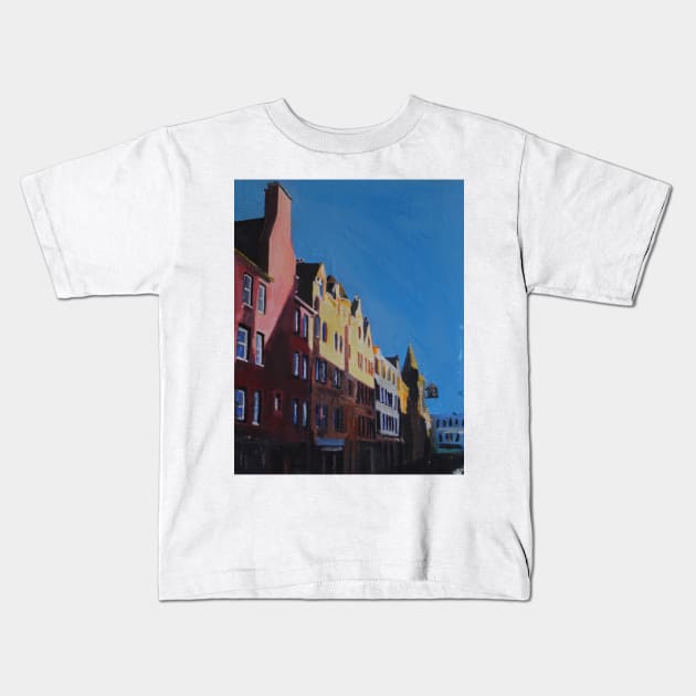 Edinburgh, The Foot Of The Royal Mile Kids T-Shirt by golan22may